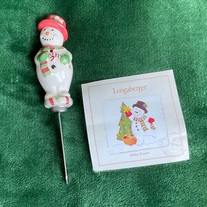 Longaberger Snowman Holiday Spreader